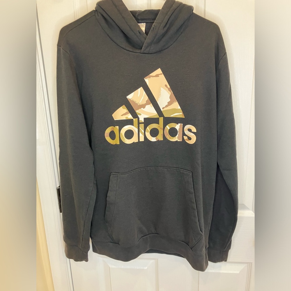 Adidas Men's  Camo Camouflage Hoodie Black size M